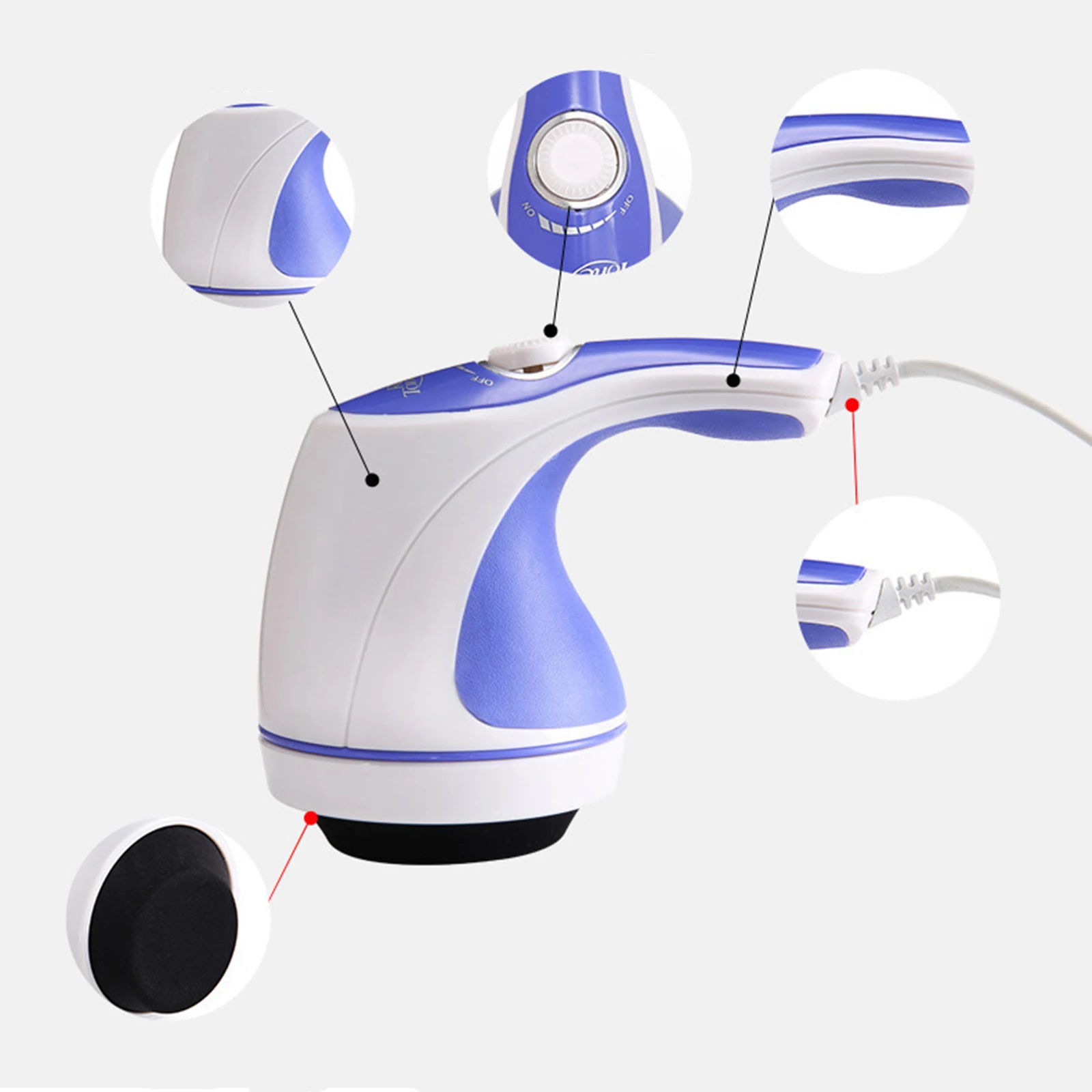 

5 Headers Spin Body Massager Relax Spin Tone Slimming Lose Weight Fat Remove Facial Skin Tightening Weight Loss Device