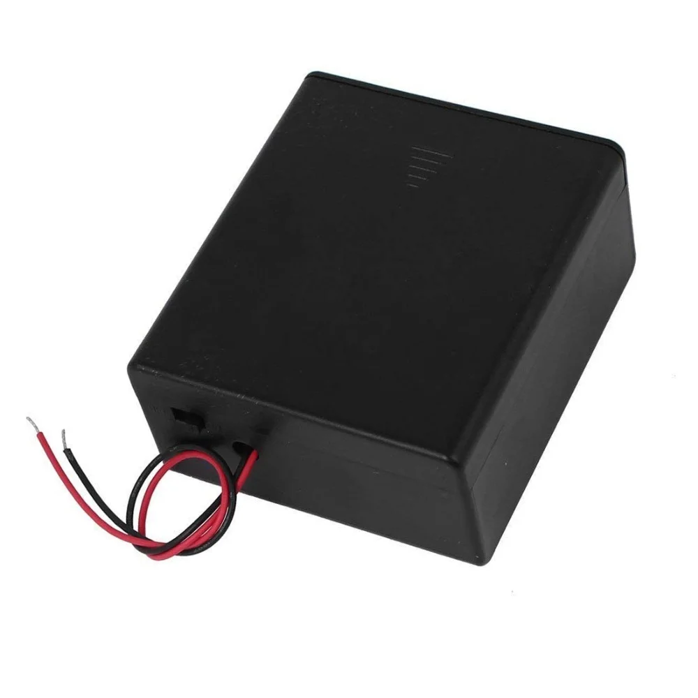 2 слота D размер батареи держатель 3V DC DIY перезаряжаемый аккумулятор чехол с