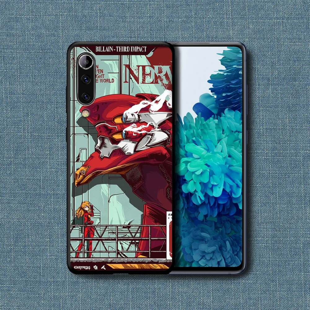 

EVA Evangelion Anime Phone Case For Xiaomi Mi Note 10 A3 9 MAX 3 A2 8 9 Lite Pro Ultra black Cover Luxury Funda Fashion Hoesjes