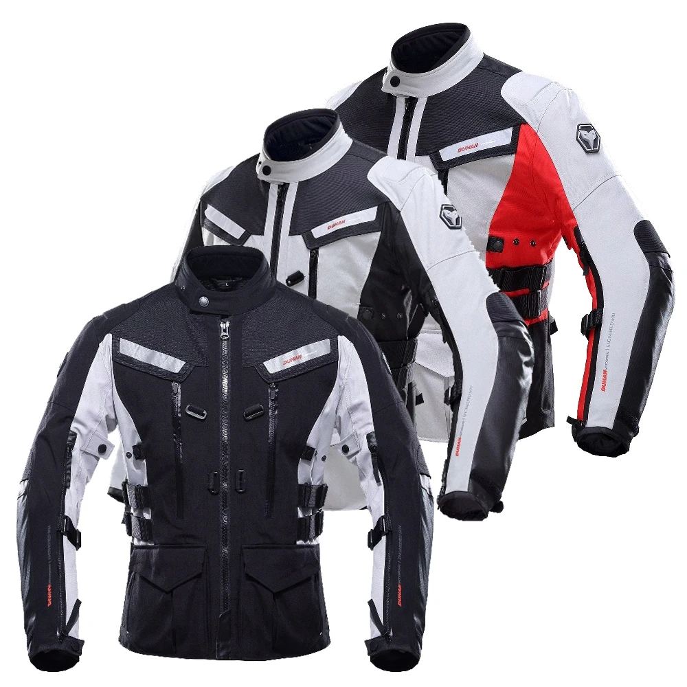 Водонепроницаемая Мужская мотоциклетная куртка из хлопка с защитой от