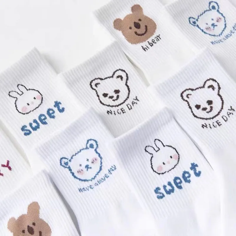 Носки KEEP DREAM в стиле Харадзюку женские носки с героями мультфильмов милые