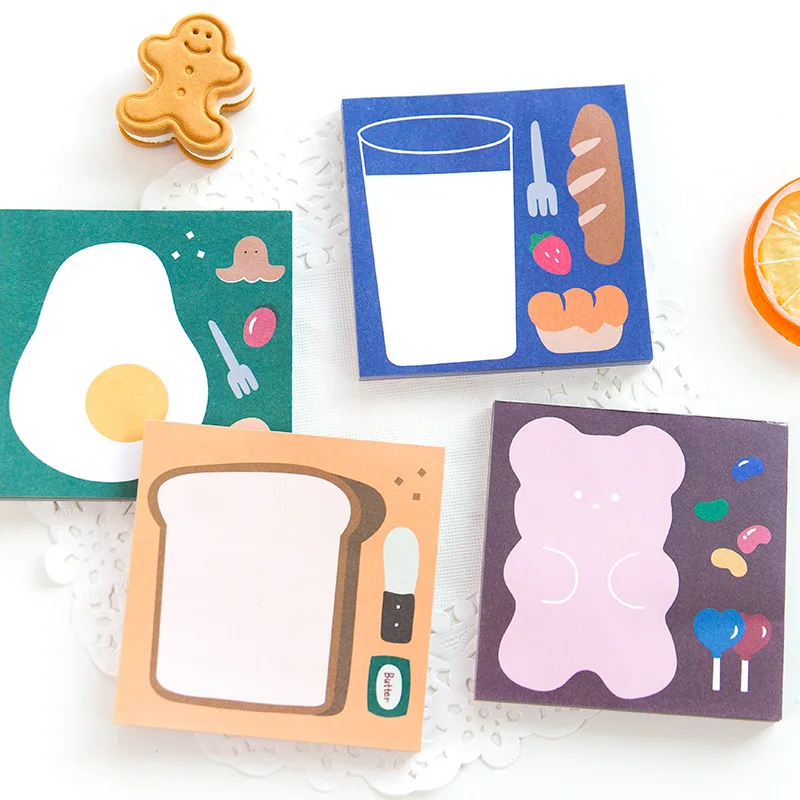 1 компл./лот бумага из блакнота для бумаги заметок на клейкой основе с