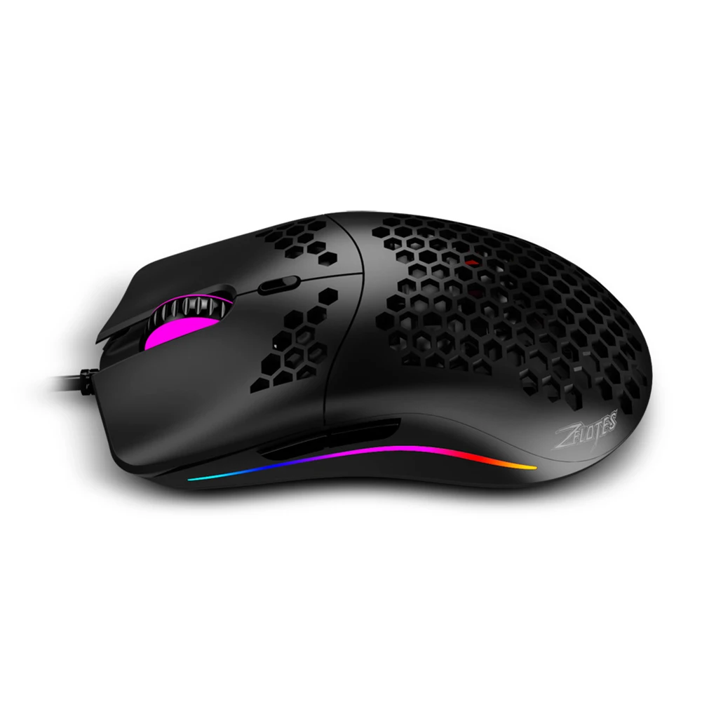 

USB Wired Mouse RGB Gaming Mouse 16000DPI Computer Game Mice Hollowed-out Honeycomb Design for PC Laptop Gamer Mice