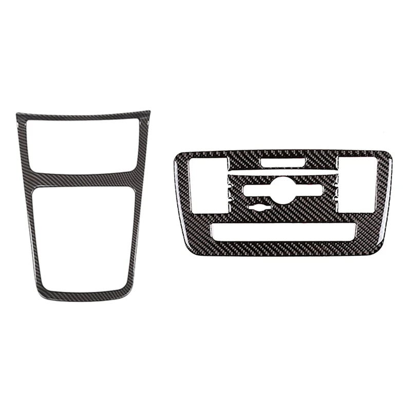 

1 шт. черный хромированный внутренний центральный ящик для хранения и 1 шт. рамка панели консоли для CD панель управления кондиционера панель ...