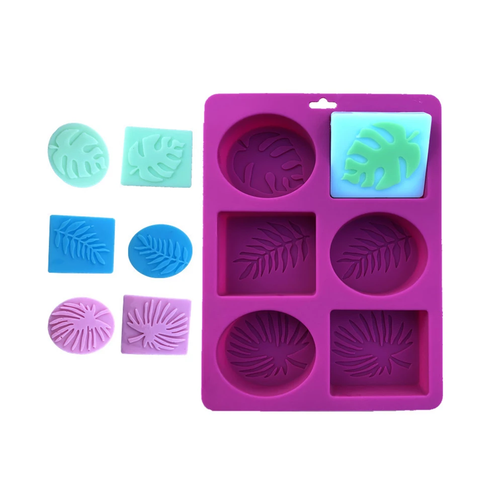 Силиконовая форма для мыла сделай сам 3D 6 форм овальная зеркальная ручная работа