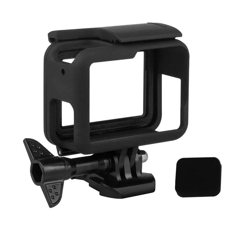 

Frame Case for GoPro Hero 7/ 6/ 5/Hero (2018) Accessories Quick Pull Movable Socket Screw (Black) Lens for go pro 7 White Silver