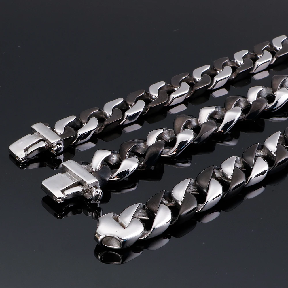 Браслет мужской панцирный из нержавеющей стали винтажное Ювелирное Украшение