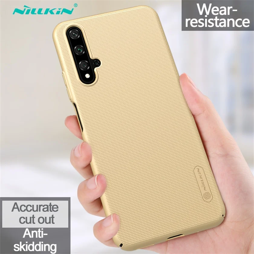Gold Для huawei Honor 20 20S Чехол Honor20 Pro чехол Nillkin супер матовый защитный Жесткий PC задний Чехол защитный чехол для huawei Nova 5T - Цвет: Gold