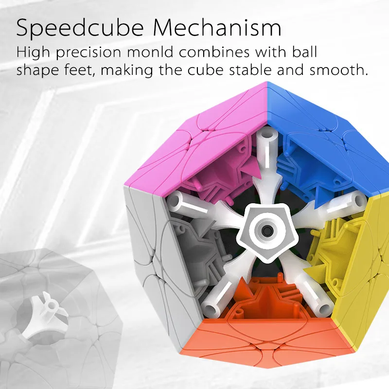 Магические кубики головоломка MoYu Cubing класс Rediminx dodecahedron динозавр meilong слива