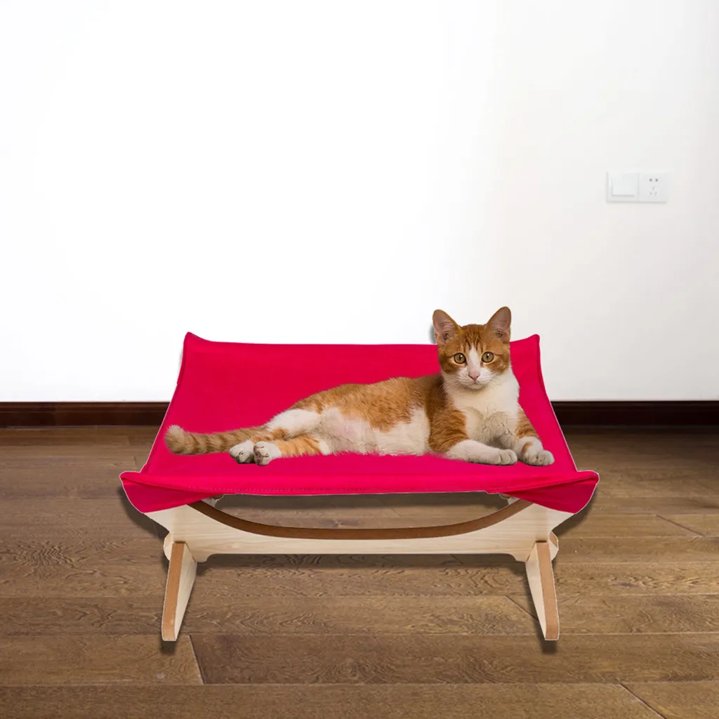 Квадратный коврик 4-острый гамак для кошек деревянная Съемная рама скалолазания