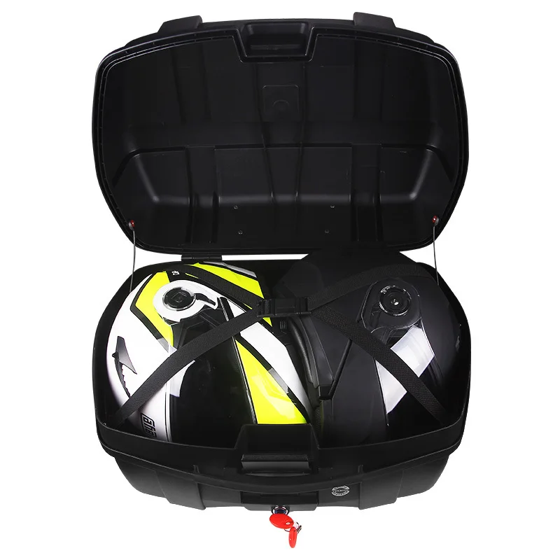 Extra large anti-fall safety motorcycle trunk battery electric vehicle square box toolbox thickened universal | Автомобили и