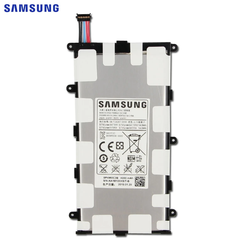 Оригинальный запасной аккумулятор SAMSUNG SP4960C3B для Samsung GALAXY Tab 7 0 Plus P3100 P3110 P6200 P6210
