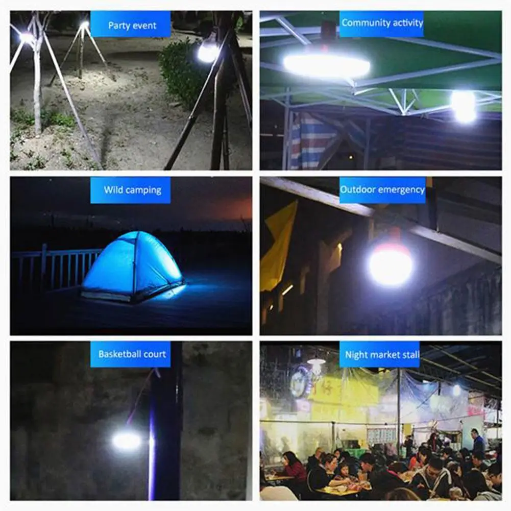

Outdoor Bulb USB Rechargeable LED Emergency Lights Portable Tent Lamp Battery Lantern BBQ Camping light for Patio/Porch/Garden