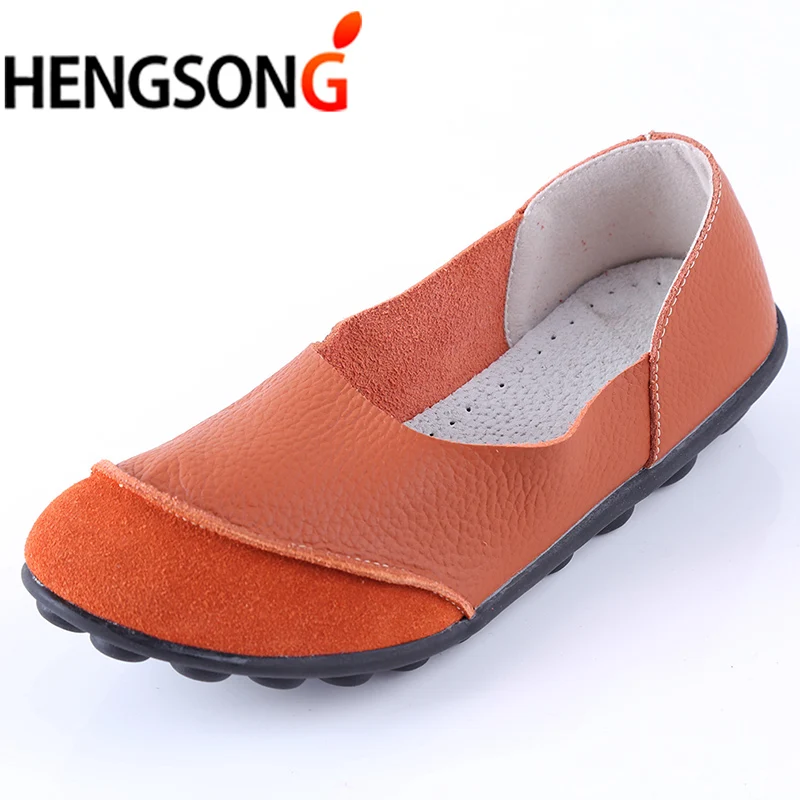 Женская обувь на плоской подошве Лоферы ярких цветов Слипоны Балетки Удобная