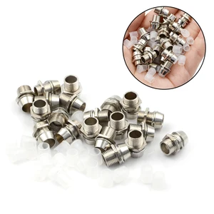 Новинка, 20 шт.упак., медный 5 мм светоизлучающий диод, светодиодный держатель, панель для дисплея, держатель с резьбой, Размер 8 мм, оптовая продажа