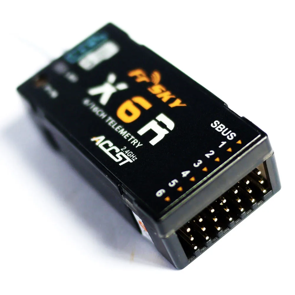 FrSky-receptor SBUS X6R 2,4G, 16 canales, antena PCB, Puerto inteligente, retorno de datos para Taranis X9D Jumper T16 T18 RC Drone-3