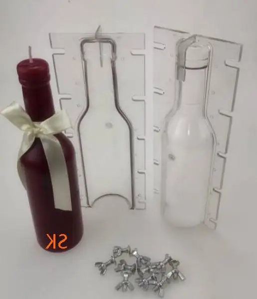 Diy Форма для свечей Легкая ручка beerbottle форма Бесплатная доставка|Свечи| |
