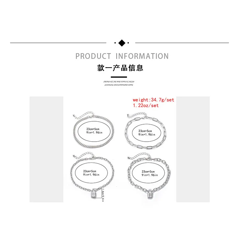 

Tornozeleiras Stainless Steel Anklet Bracciale Donna Beach Accessories Cavigliera Donna Enkelbanden Tornozeleiras Ancle Bracelet