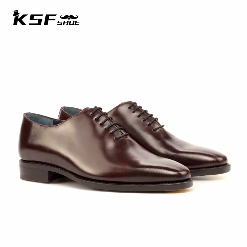 

KSF SHOE Oxford Formal Shoes for Men Genuine Leather Business Handmade Luxury Designer Fashion Office Dress Shoes Men Original