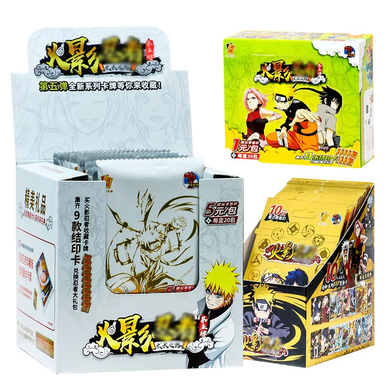 

90/180Pcs Narutoed Paper Cards Anime Figure Hatake Kakashi Uchiha Sasuke Uchiha Itachi Haruno Sakula Collection Toys for Boys