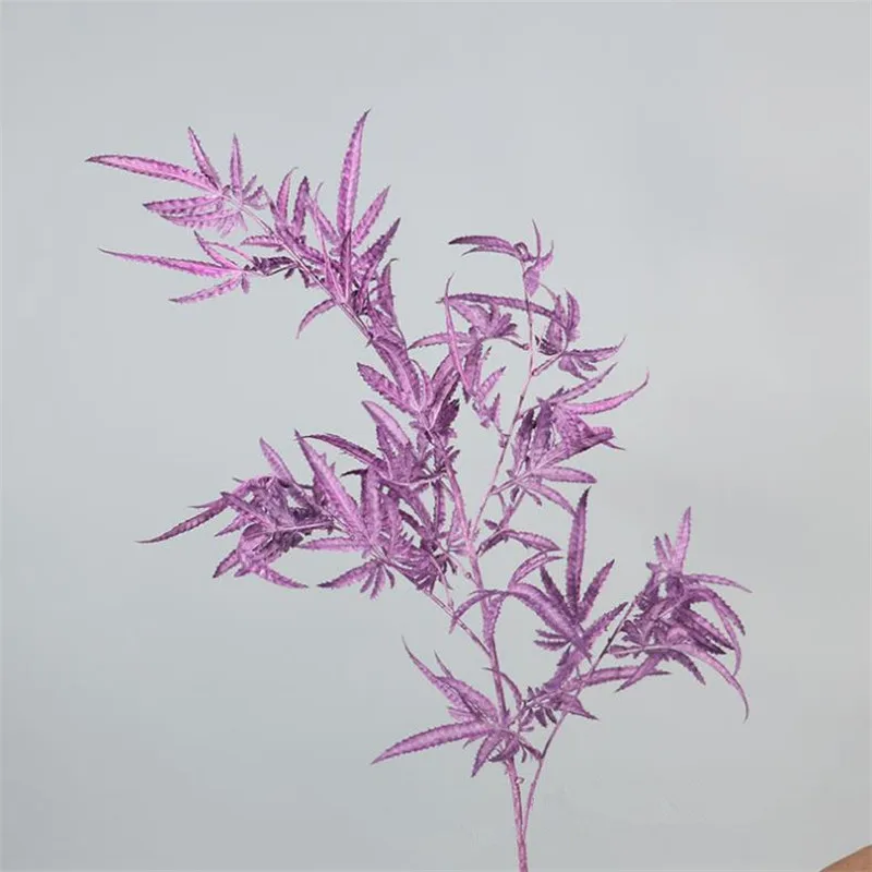 10Pcs Fake Long Stem Japanese Maple (4 stems/piece) 35.43&quot Simulation Plastic Maples for Wedding Home Artificial Plants | Дом и сад