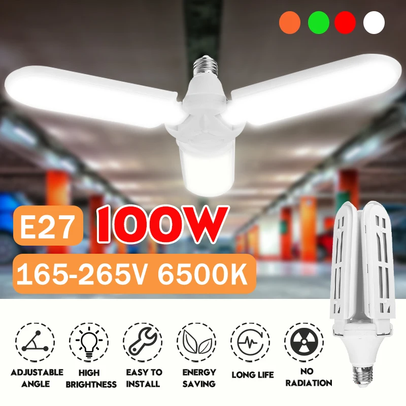 

Super Bright Industrial Lighting Fixtures E27 LED Garage Light Workshop Ceiling Lamp 165-265V