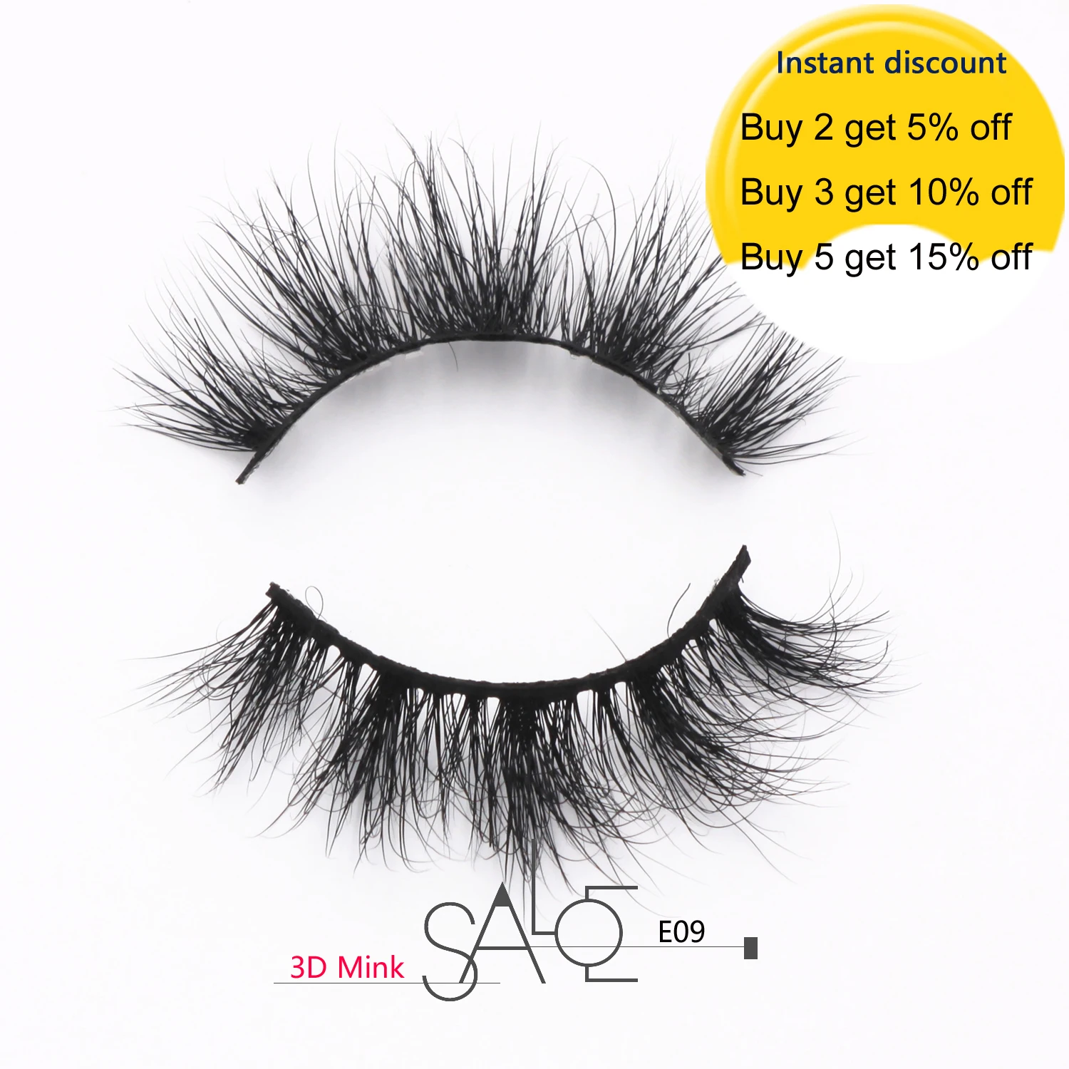 Норковые ресницы 3D норковые без жестокости ручной работы многоразовые