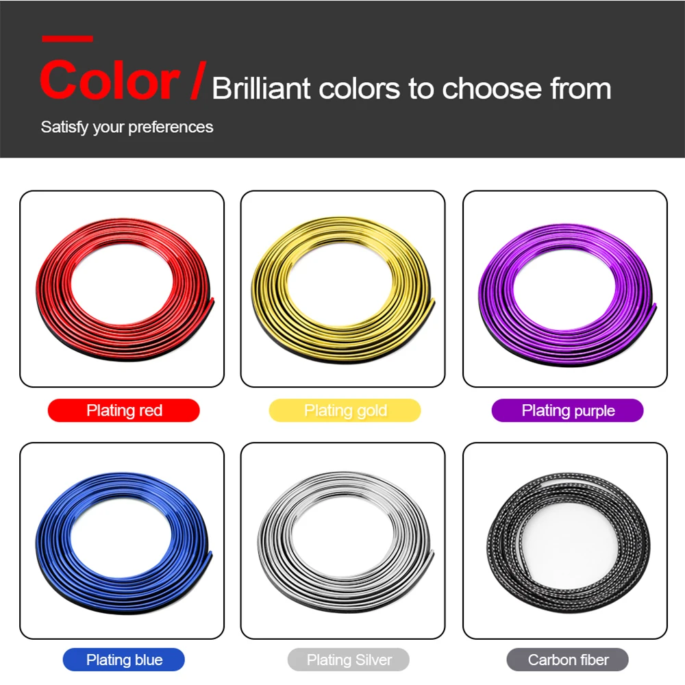 Универсальные гибкие ленты для украшения интерьера автомобиля 5 м | Автомобили и