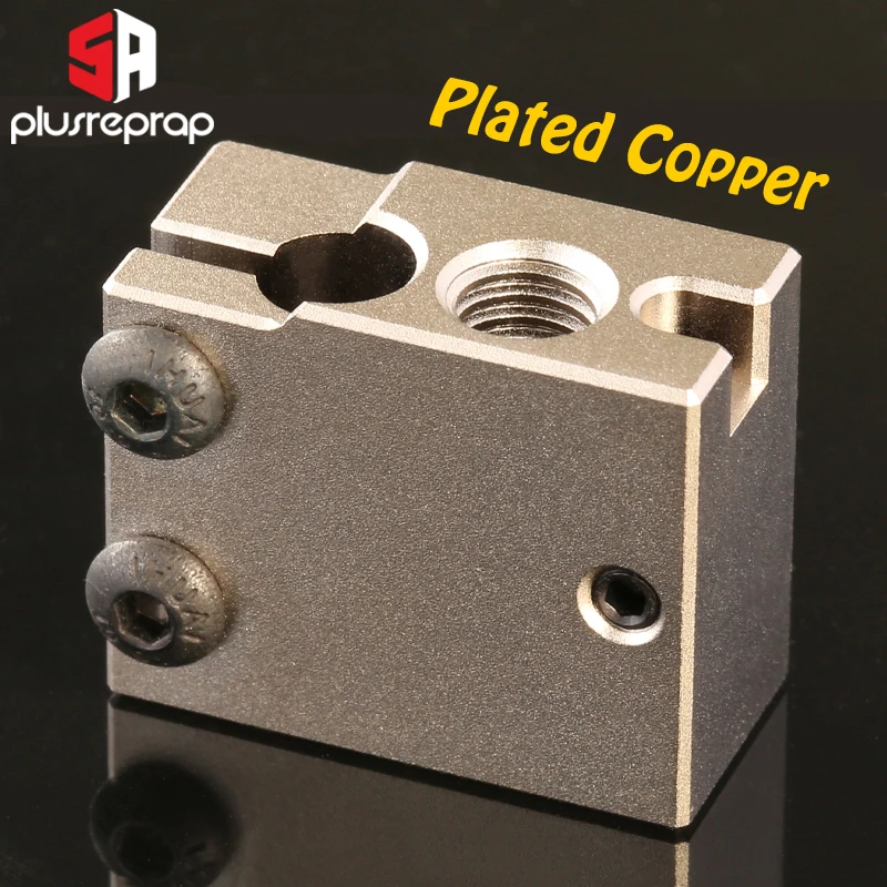 Премиум V6 вулкан алюминиевый или медный тепловой блок с покрытием для PT100 HT-100K E3d