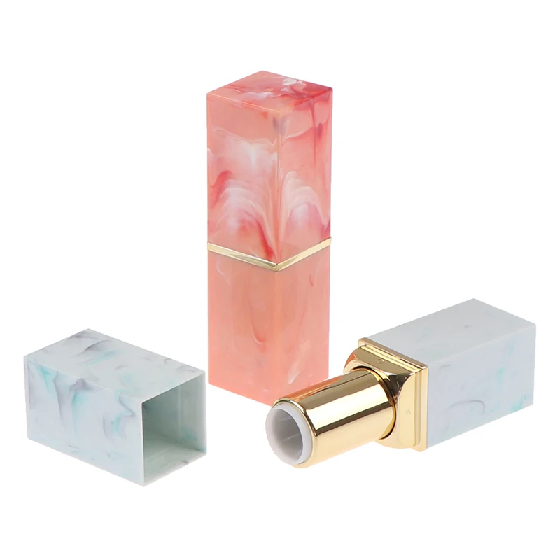 Мрамор под губную помаду Diy бальзам для губ трубки домашние помада матовых