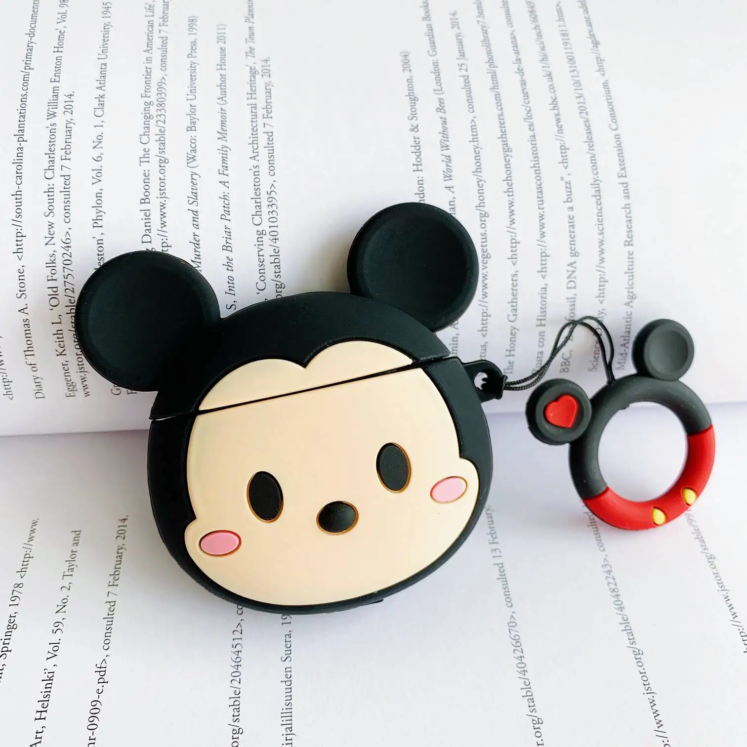 A12 Чехол для AirPods с милым рисунком персика авокадо, с петлей, мультяшный чехол для беспроводных наушников Air pods2, силиконовый чехол для наушников - Цвет: A12