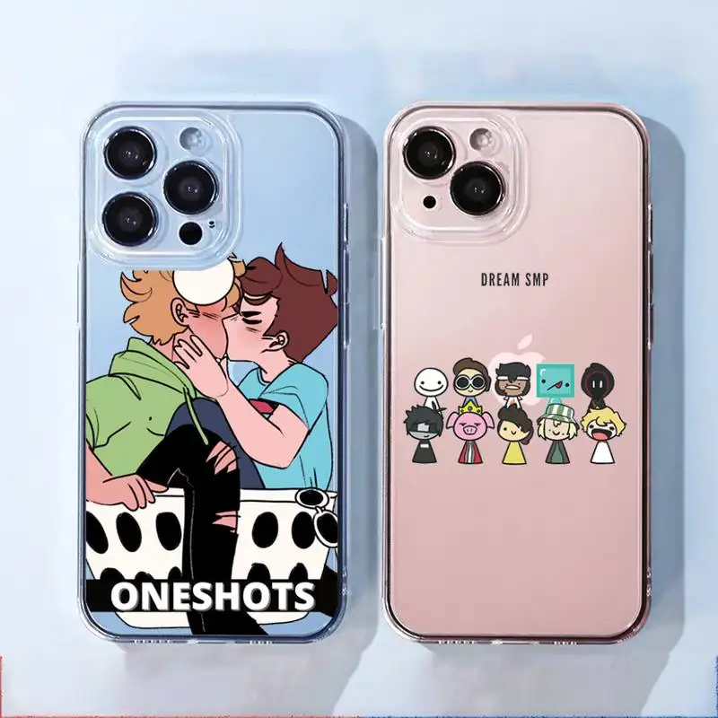 

Dream Smp Phone Case For iphone 13 12 11 8 7 plus mini x xs xr pro max Transparent soft