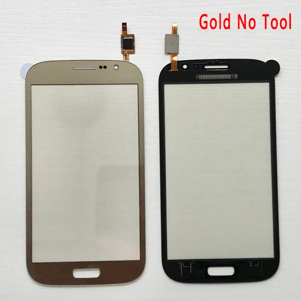 Для samsung Galaxy Grand GT i9082 i9080 Neo i9060 i9062 i9063 Plus i9060i сенсорный экран дигитайзер Передняя стеклянная сенсорная панель - Цвет: Gold No Tool