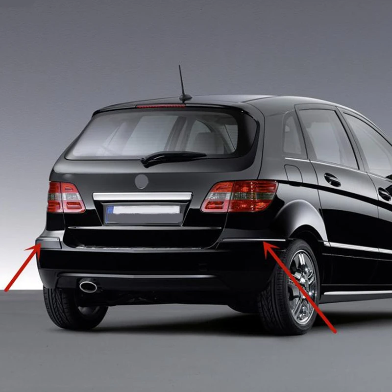 Хромированная Светоотражающая полоса на задний бампер для Mercedes-Benz B CLASS W245 2008-2010