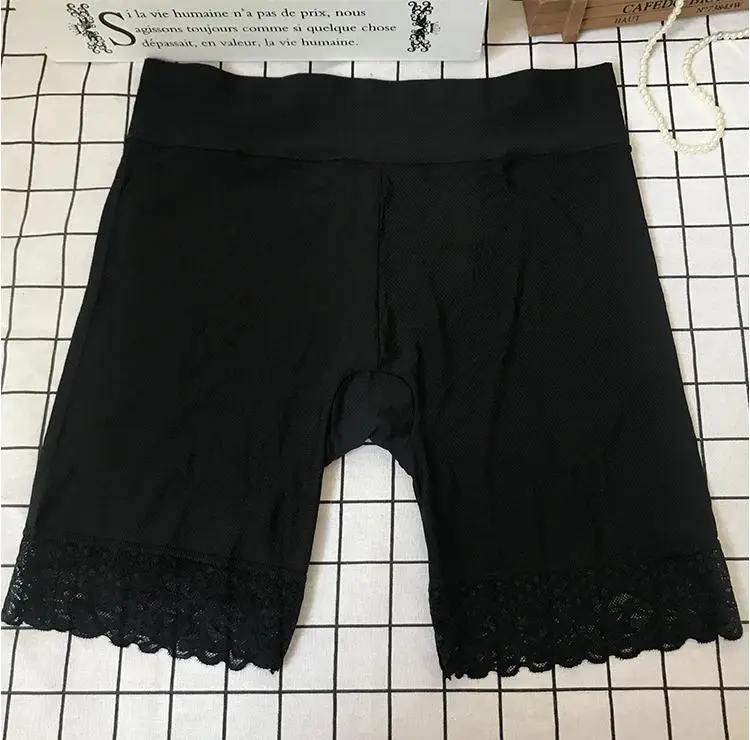 Размера плюс хлопковые дышащие штаны с завышенной талией кружевные не