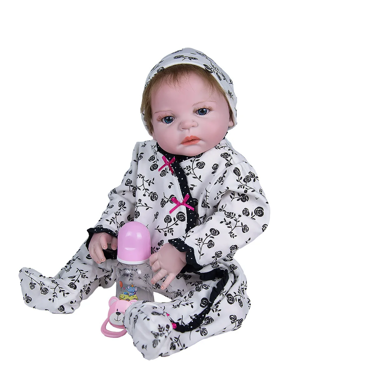 Кукла реборн из мохера силиконовая 23 дюйма |