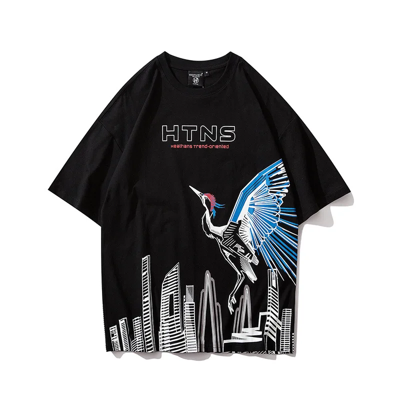 Мужская футболка с короткими рукавами в стиле хип-хоп Корейская версия