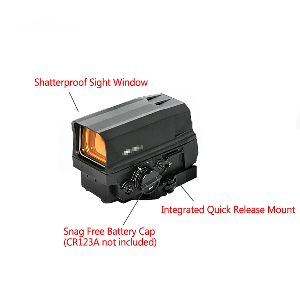Тактическая улучшенная версия голографический прицел Red Dot Sight QD для 20 мм Picatinny Weaver