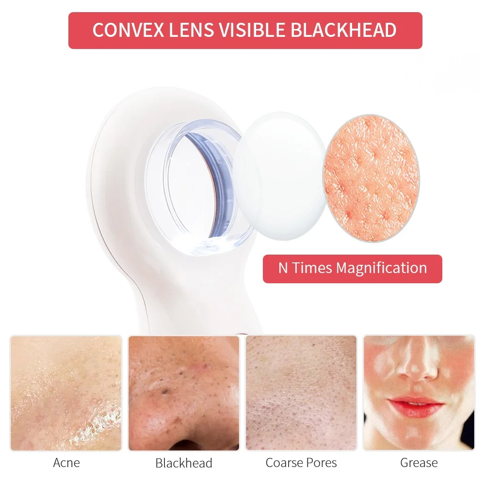 

Face Deep Cleaning Visual Blackhead Remover Strong Vacuum Nose Whitehead Acne Cleaner Wifi Microscope Camera Facial Pore Clean