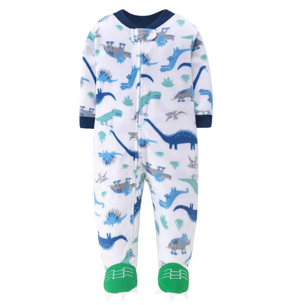 Newborn baby clothing winter boys jumpsuit fleece overalls infants clothes pajamas toddler costume |