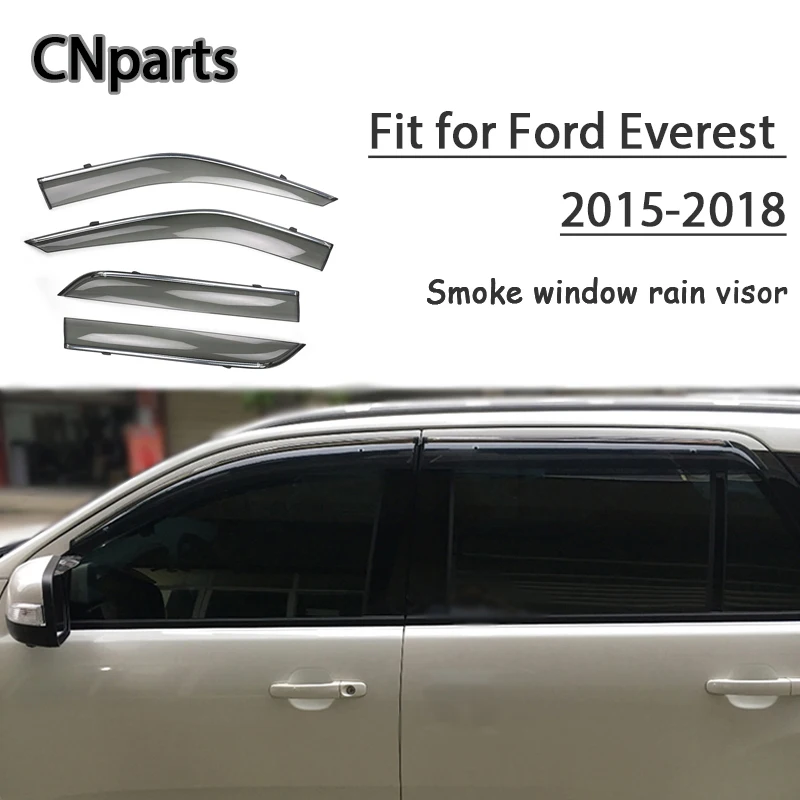 

Автозапчасти 4 шт. ABS для Ford Everest 2015 2016 2017 2018 автомобильный козырек от дыма, солнцезащитный козырек, Конвекционные аксессуары для сохранения с...