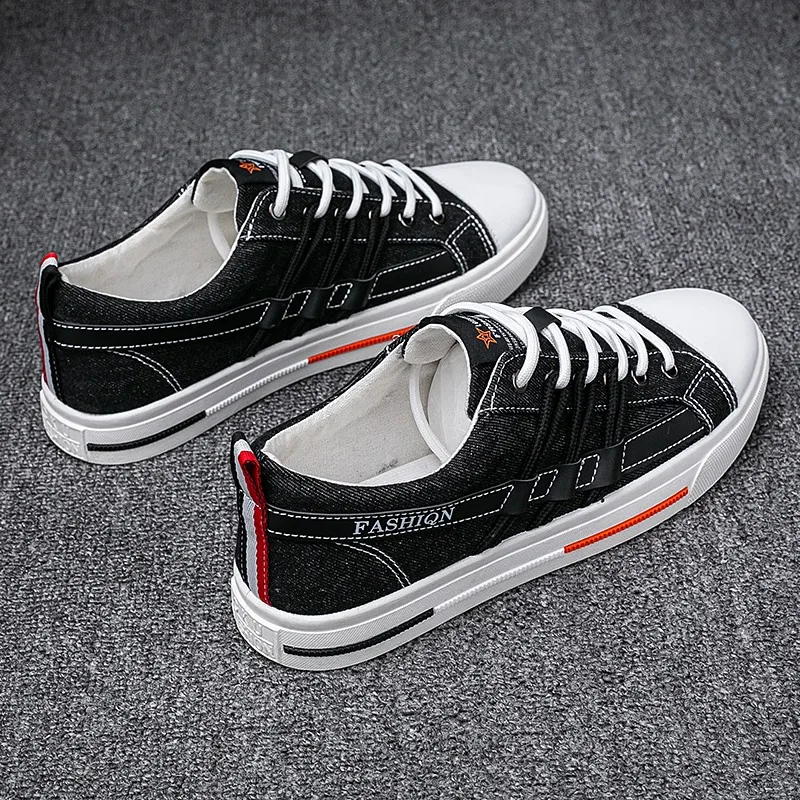 

Men Casual Shoes Fashion Lace Up Men Shoes Lightweight Vulcanized Shoes Breathable Men Canvas Sneakers Tenis Feminino Zapatos