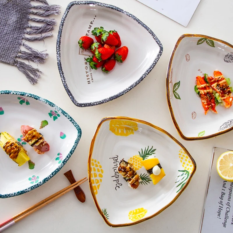 Тарелка для салата тарелка ужина с мультяшным рисунком маленькие тарелки