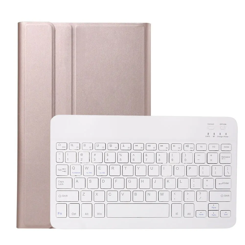 Rose Gold Bluetooth клавиатура чехол для Samsung Galaxy Tab S6 10,5 дюймов SM-T860 SM-T865 чехол из искусственной кожи Беспроводная клавиатура чехол для планшета - Цвет: Rose Gold