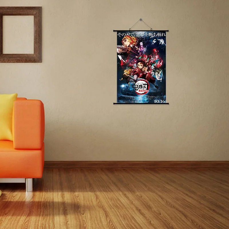 Японский аниме картины плакат стена прокрутки лезвие демонического уничтожения