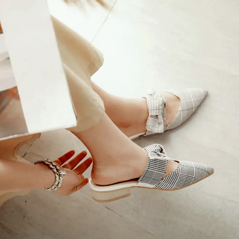 ZawsThia/летние клетчатые милые женские повседневные туфли на плоской подошве