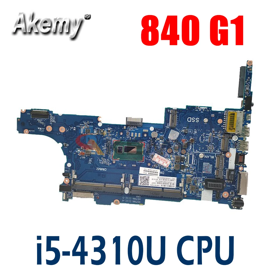 

Материнская плата 778964-001 для ноутбука Hp EliteBook 840 G1 с процессором i5-4310u 6050A2560201-MB-A03 100% протестирована