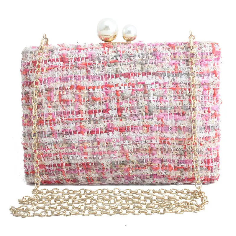Розовый Bolsa feminina сумки для женщин роскошные сумки женские сумки дизайнерские кошелек сумка Вязание sac основной femme черный розовый - Цвет: Розовый