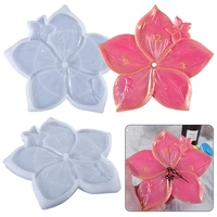 cherry blossom shape silicone mold clock for jewelry clock resin silicone mould handmade tool diy epoxy resin molds