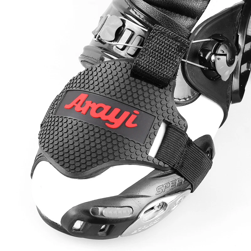 Черная мотоциклетная обувь защитный мотоциклетный переключатель передач
